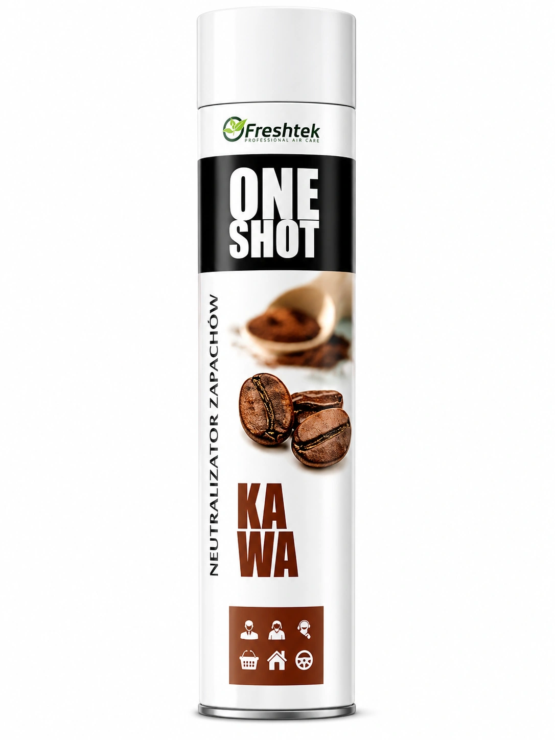 5906395398003-gaisa-atsvaidzinatajs FRESHTEK ONE SHOT KAWA gaisa atsvaidzinātājs 600 ml - Image 1