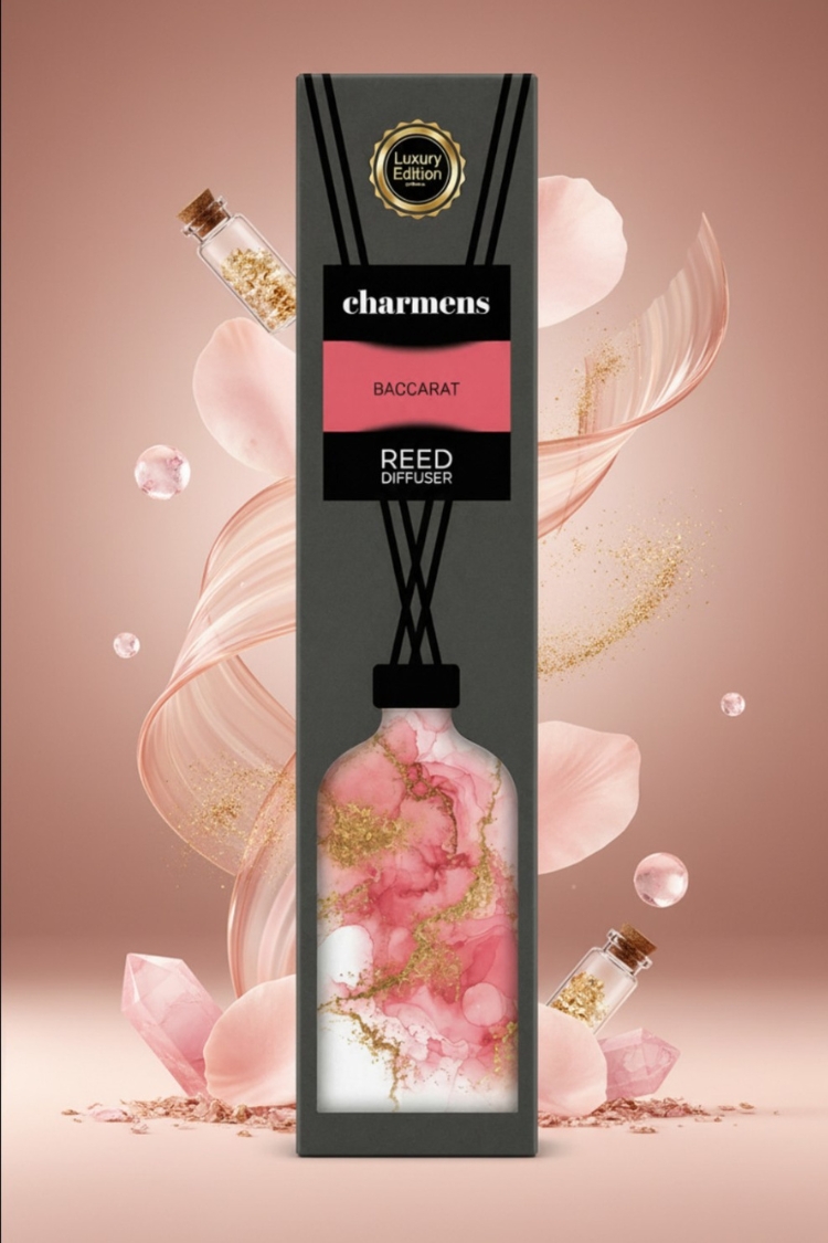 733813307041-smarzu-kocini Charmeens “Baccarat” Reed Diffuser (Luxury Edition) - Image 1